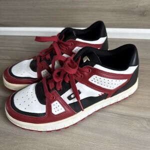 Vintage Oakley Megajoule Black, White, and Red Low Sneaker Y2K Skater‎ Sz 10